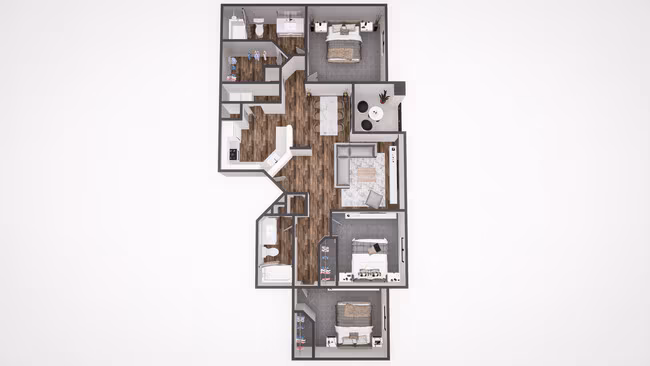3x2 1159 Avanti Renovation 1087 floor plan